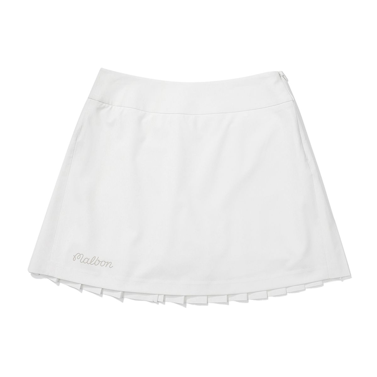 말본 골프(MALBON GOLF) 백 플리츠 스커트 OFF WHITE (WOMAN)