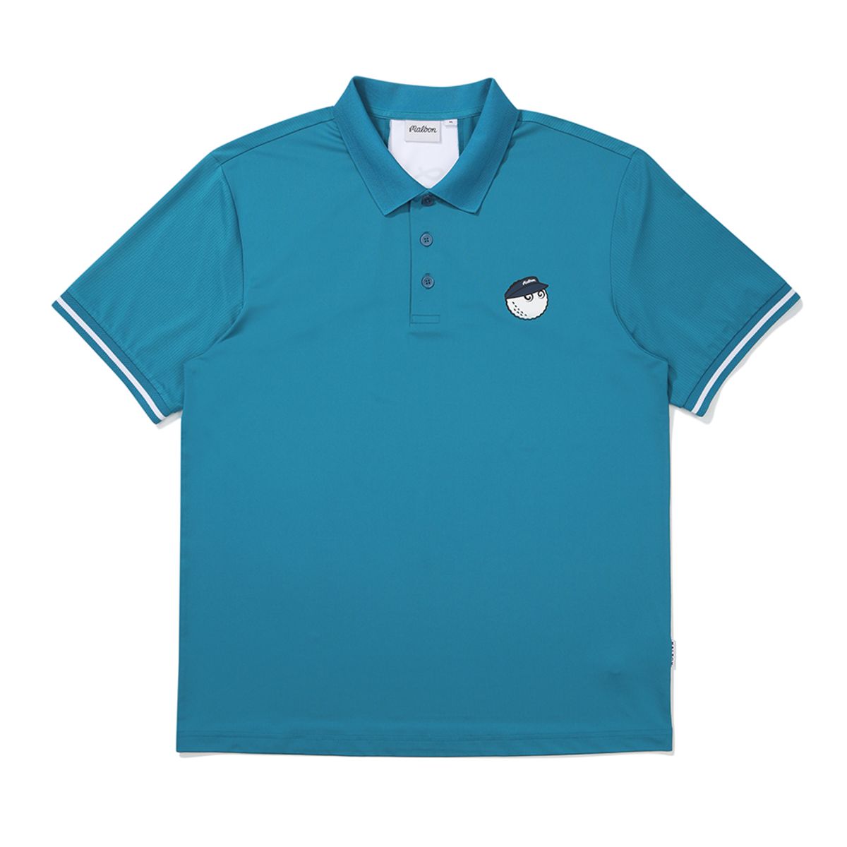 말본 골프(MALBON GOLF) 메쉬 믹스 퍼포먼스 폴로 티셔츠 PEACOCK GREEN (MAN)