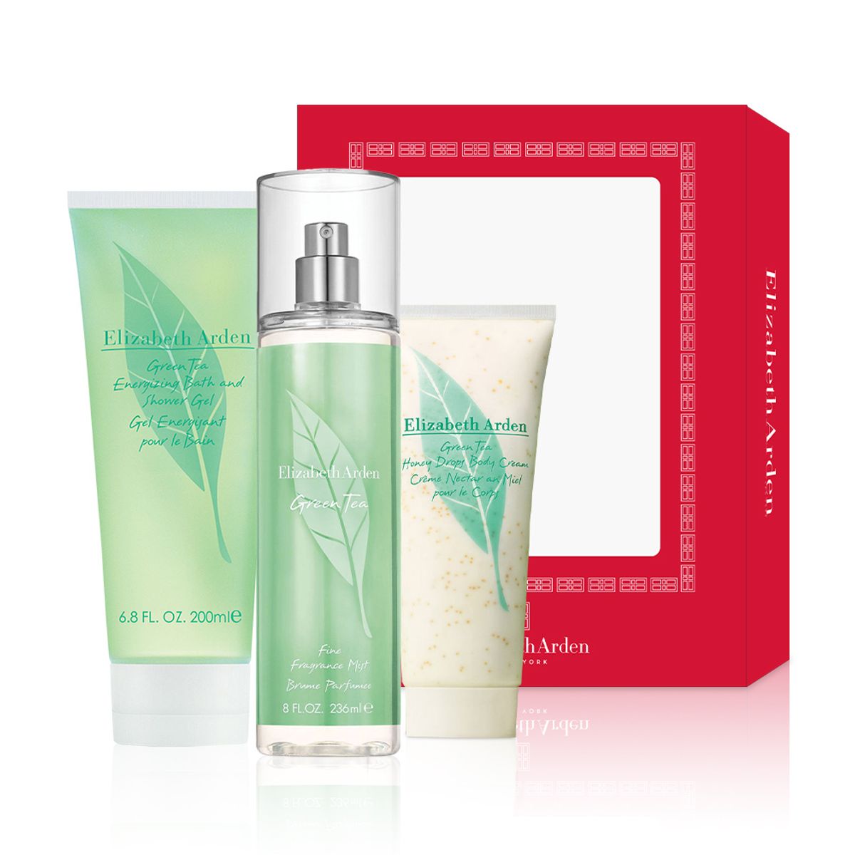 엘리자베스아덴(ELIZABETH ARDEN) [3PACK] 그린티 샤워젤 200ml+바디미스트 236ml+바디크림 100ml