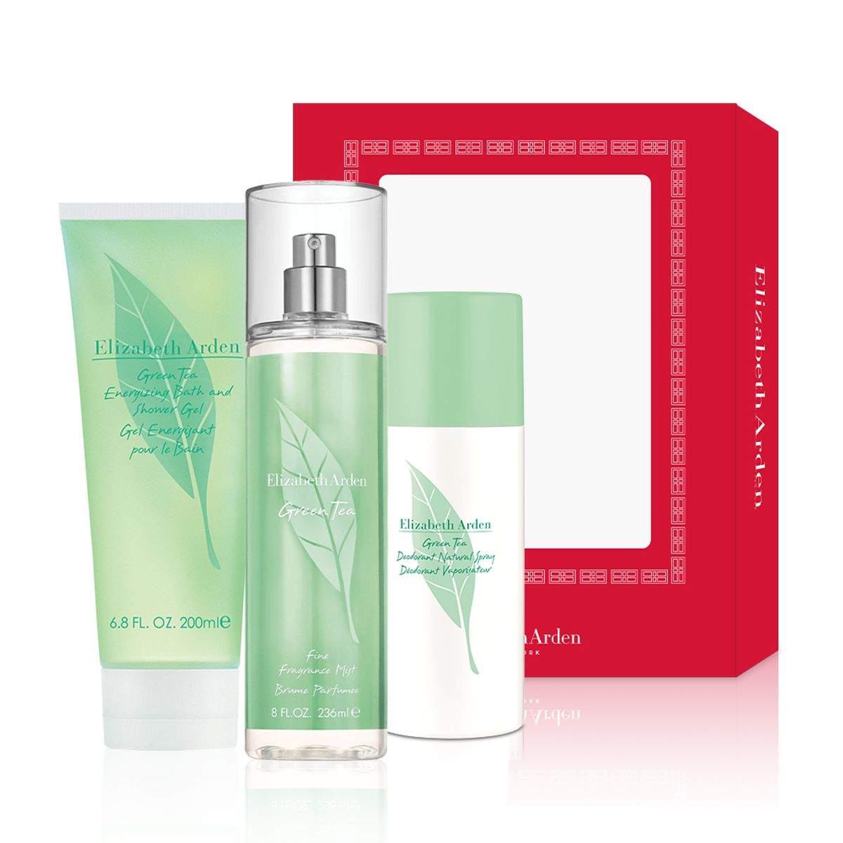 엘리자베스아덴(ELIZABETH ARDEN) [2PACK] 그린티 샤워젤 200ml + 바디미스트 236ml + 데오도란트 150ml