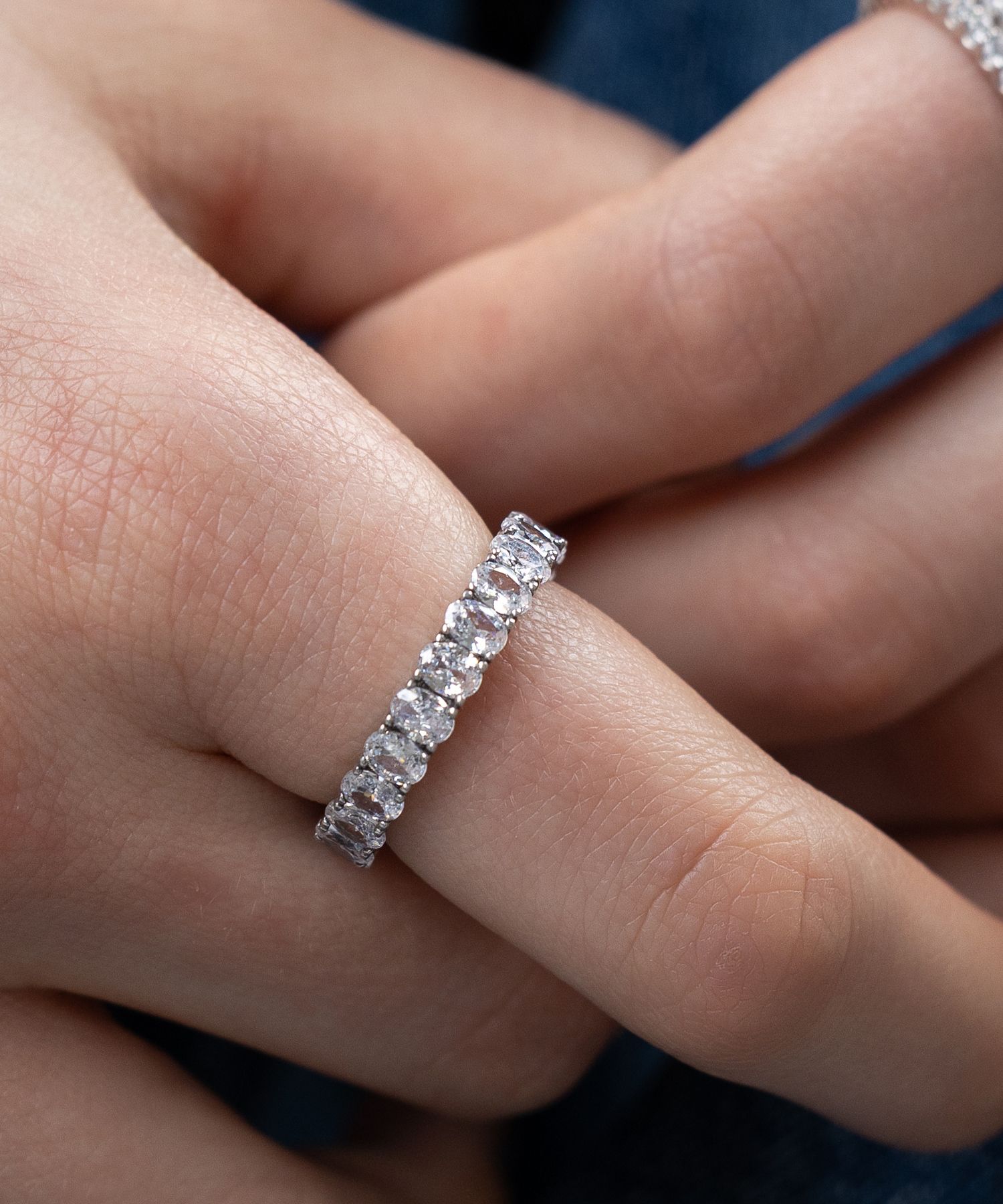 【TATIANA】(Silver925) 4mm Oval Eternity Ring 韓国発 指輪 MUSINSA | TATIANA (Silver 925) 4mm Oval Eternity Ring CR1880