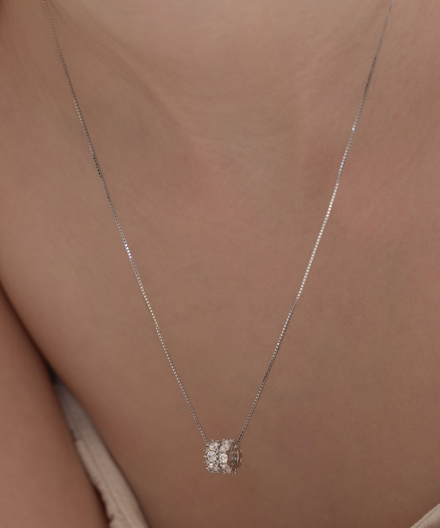 ☆TATIANA☆ Silver 925 Brilliant Pastel Mix Y Line Necklace Tatiana Pendant Sterling Silver with 1.43ct Crystal Opal