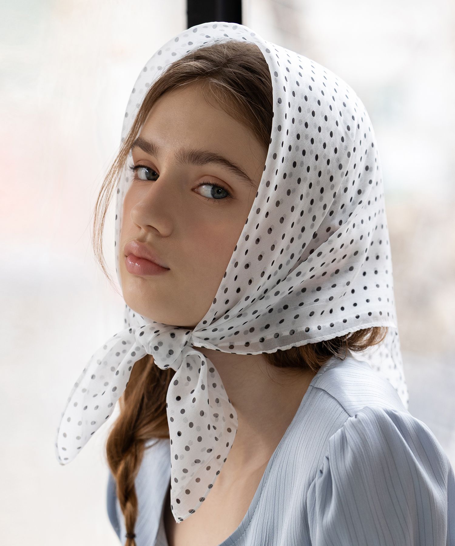 ●TATIANA● Mimi dot square silk scarf SF2908 3 colors 50073 MUSINSA | TATIANA Mimi Dot Square Silk Scarf SF2908 3 Colors