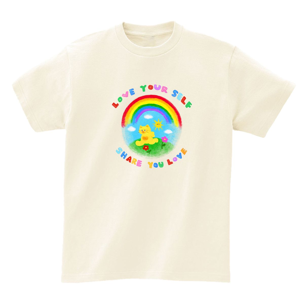 어썸어스(AWESOMEUS) SHARE YOU LOVE T-SHIRTS_4COLOR