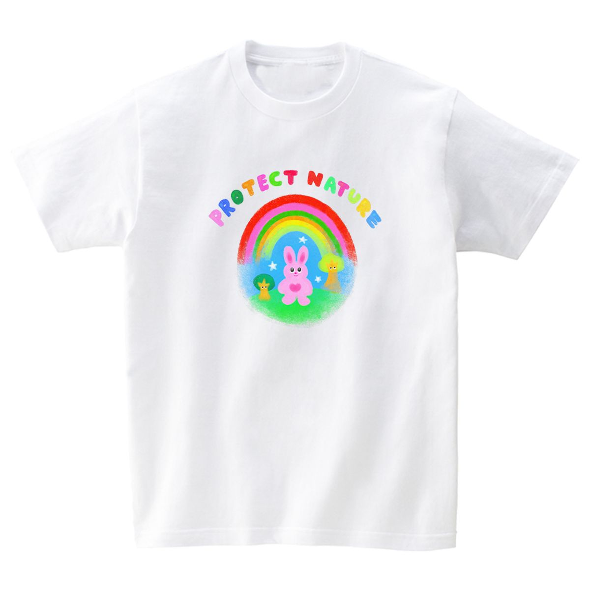 어썸어스(AWESOMEUS) PROTECT NATURE BUNNY T-SHIRTS_4COLOR