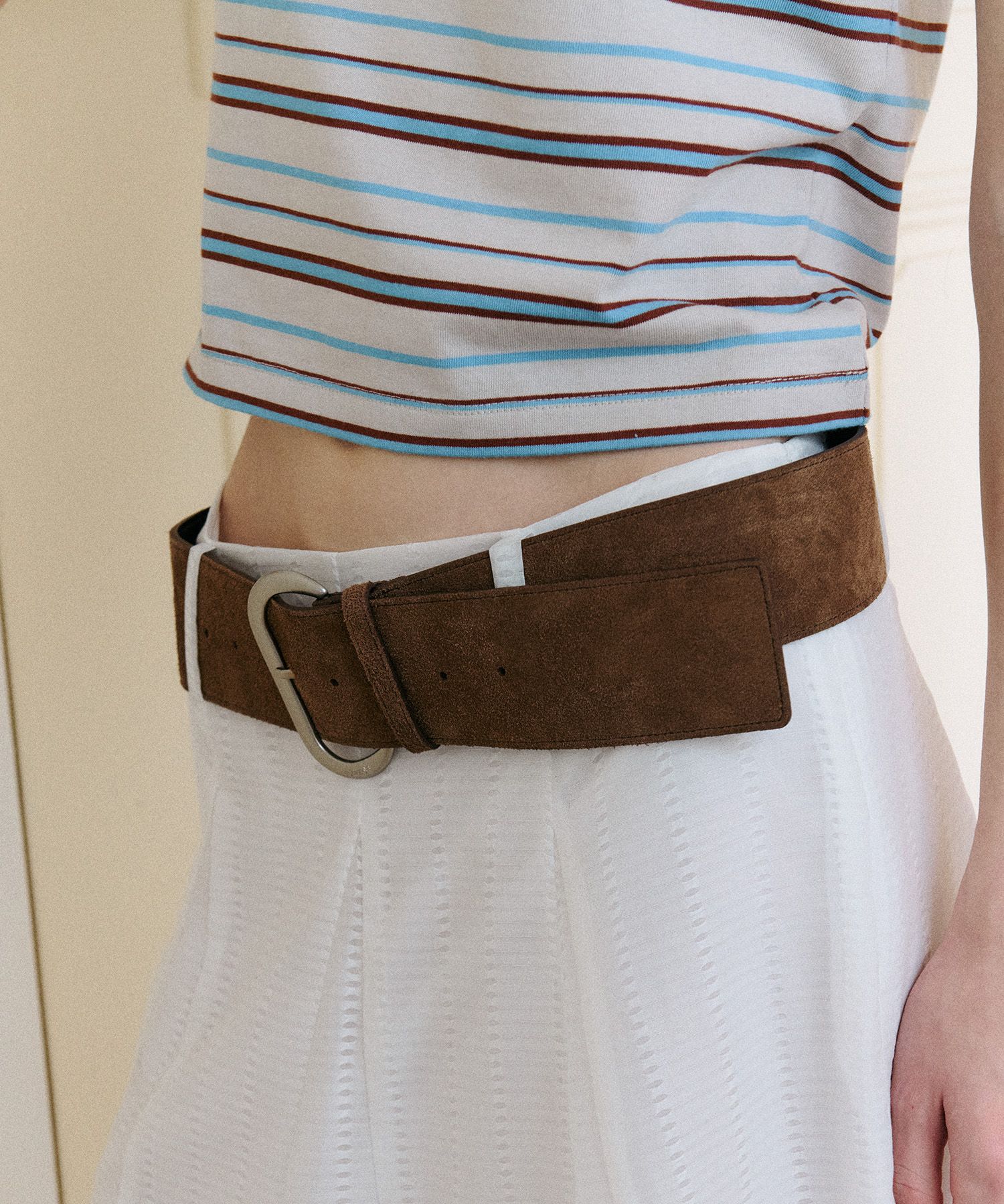 ROLAROLA★大人気★REAL SUEDE WIDE BELT♪ MUSINSA | ROLAROLA REAL SUEDE WIDE BELT BROWN