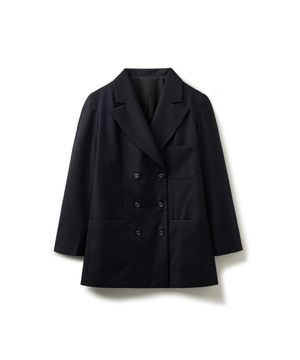 Double Breasted Tailored Jacket Navy