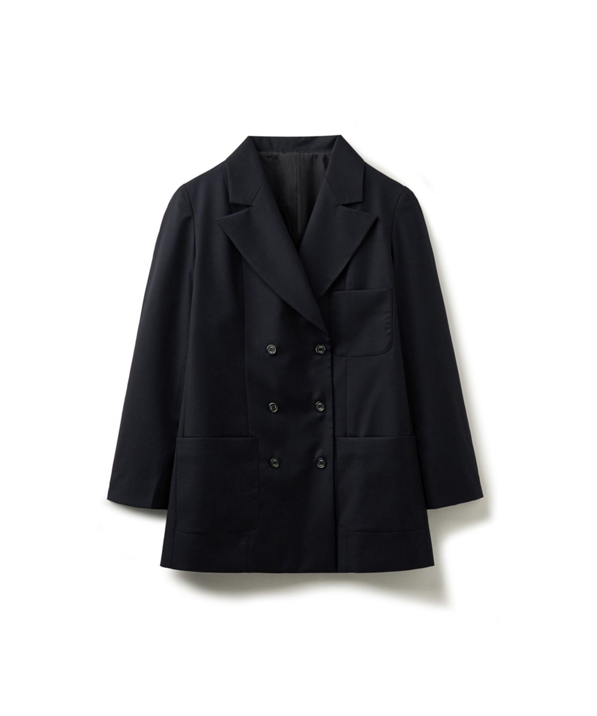 에르에르(ERER) Double Breasted Tailored Jacket Navy