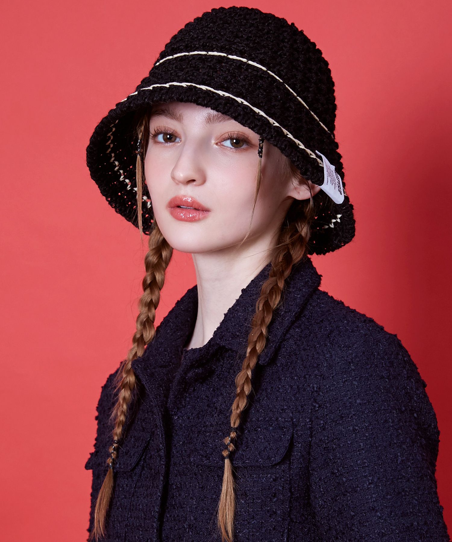SLEEPY SLIPのLINE MINIMAL BUCKET HAT 全4色 MUSINSA | SLEEPY SLIP LINE MINIMAL IVORY BUCKET HAT