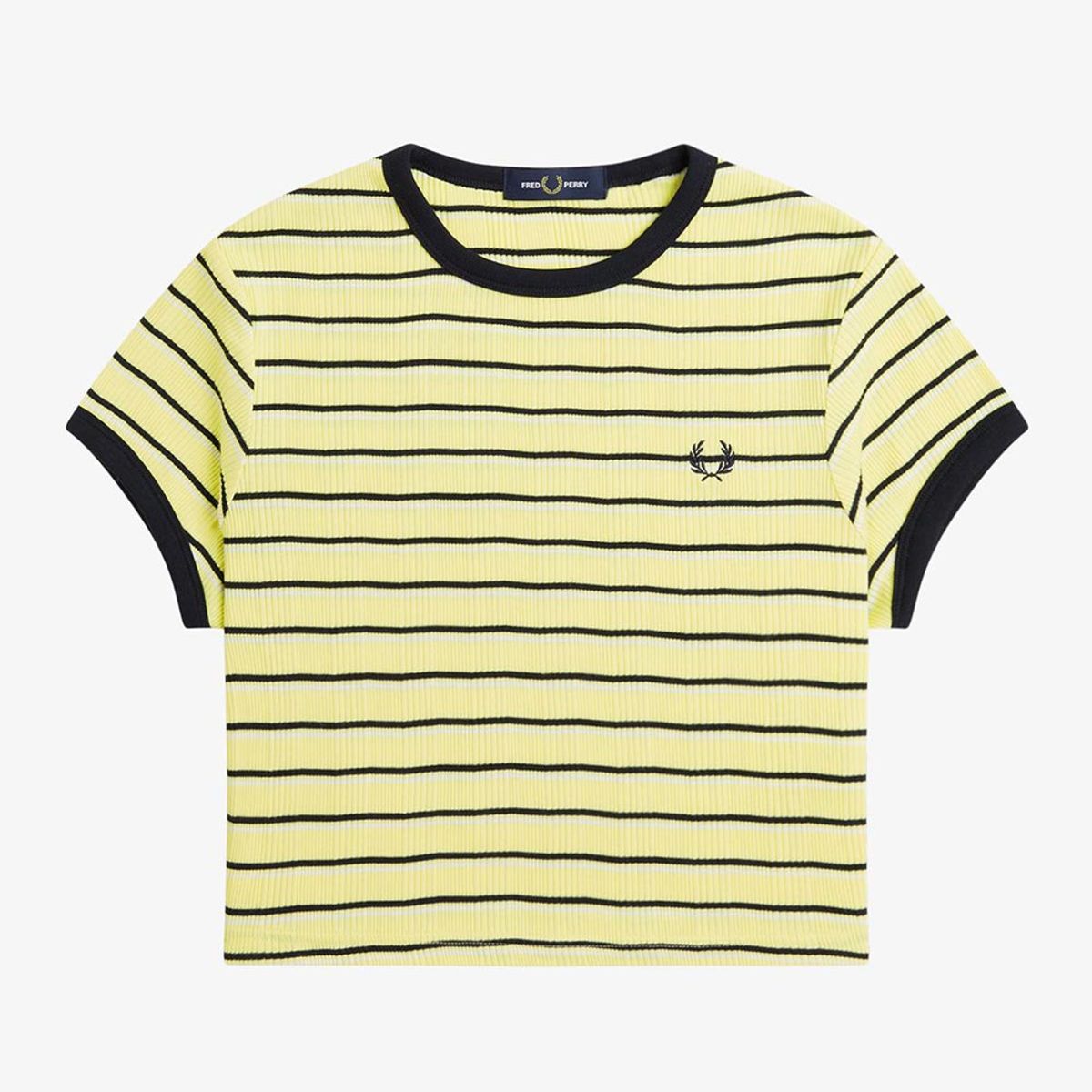 프레드페리(FRED PERRY) [Womens] 스트라이프 립 티셔츠 - 챔피언스골드 AFPF2519191-X83
