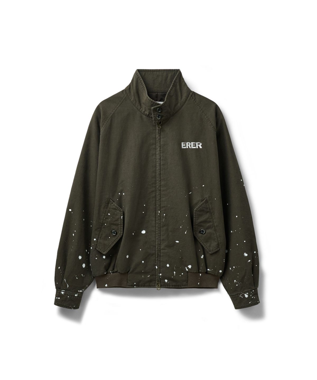 에르에르(ERER) [UN] Washed Painted Harrington Jacket Brown