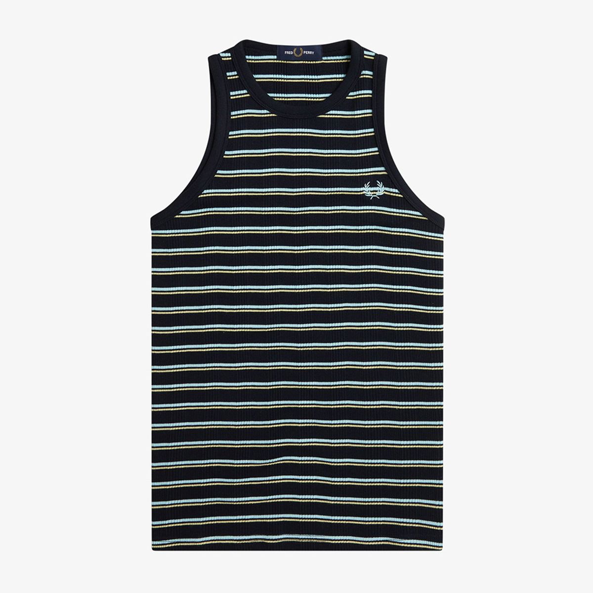 프레드페리(FRED PERRY) [Womens] 스트라이프 립 베스트 - 네이비 AFPF2519190-608