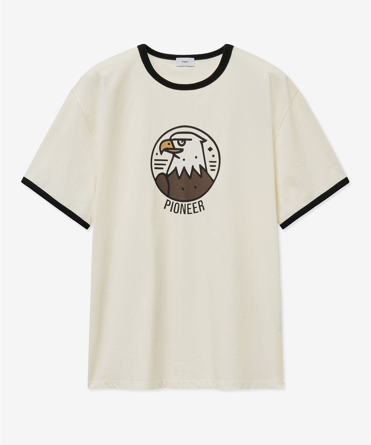 티엔지티(TNGT) Pioneer Graphic Ringer T-Shirt (Black) TNTS5E215BK