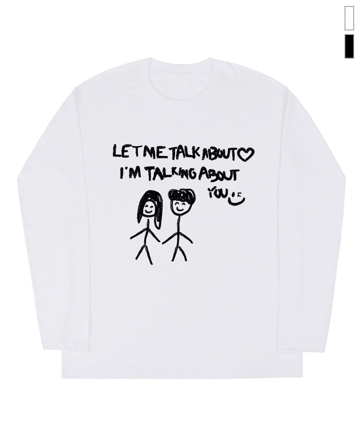 그레이버(GRAVER) [UNISEX]DOODLE ABOUT YOU 롱슬리브 티셔츠_2color