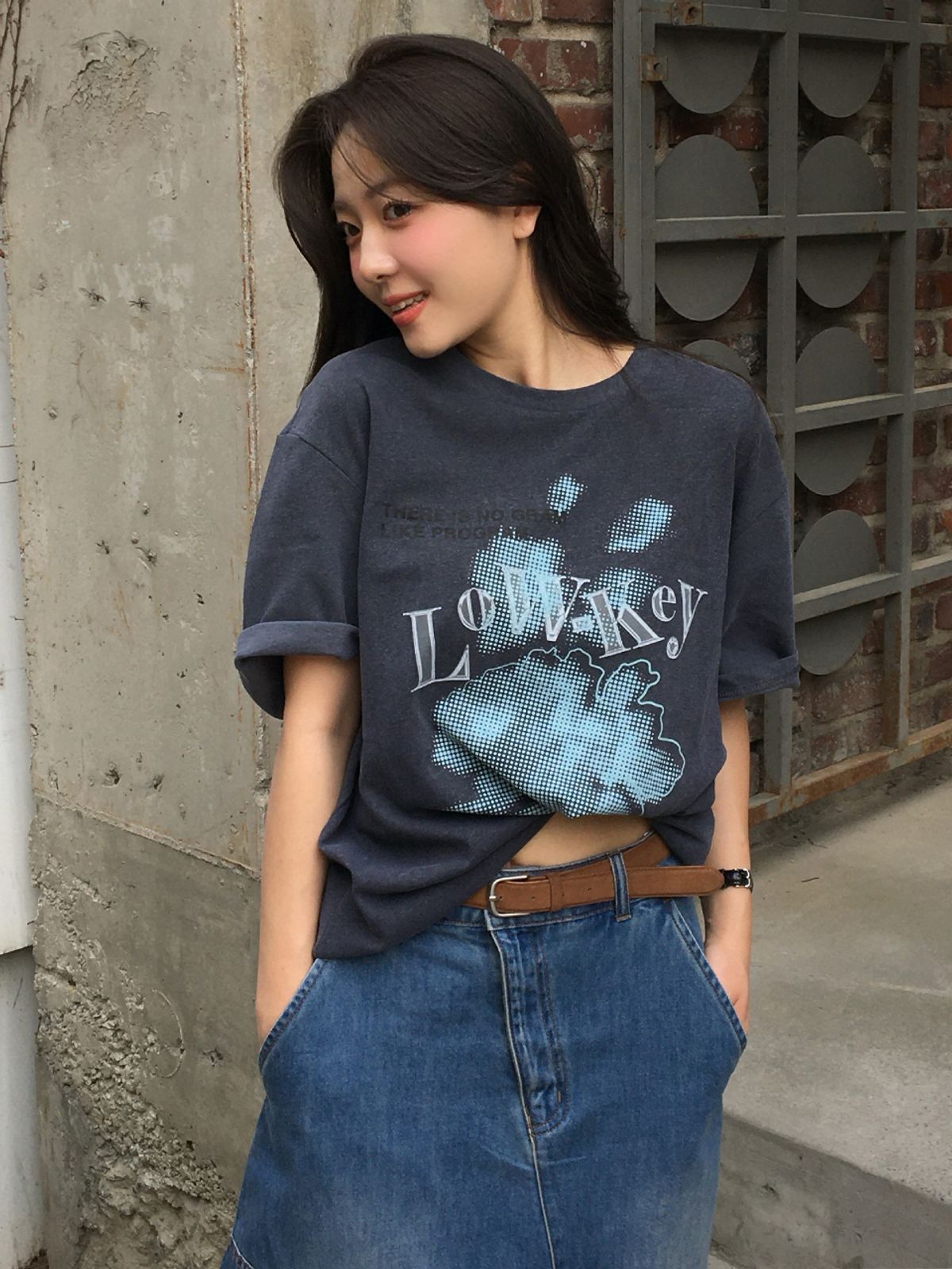 브이엔와이스튜디오(VNYSTUDIO) LOW-KEY PRINTED T-SHIRTS_YB5ST12