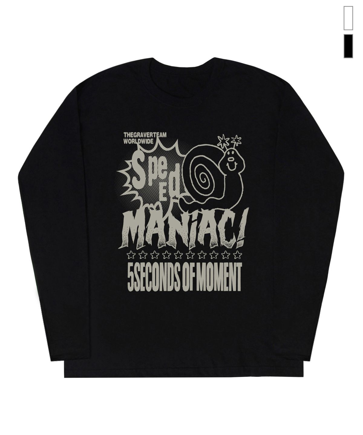 그레이버(GRAVER) [UNISEX]SPEED MANIAC 롱슬리브 티셔츠_2color