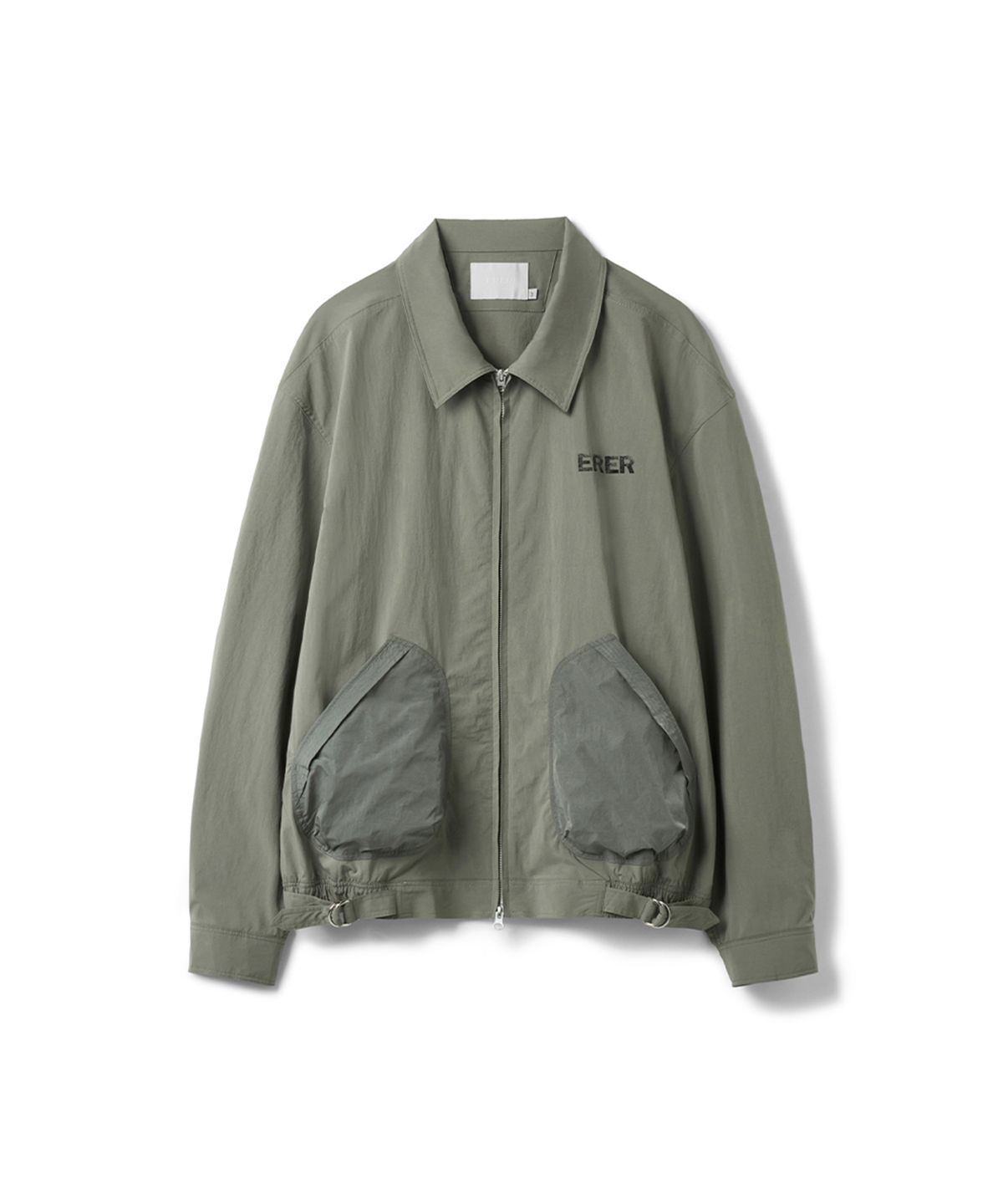 에르에르(ERER) [UN] Vintage Painted Nylon Blouson Khaki