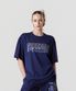 플레임 로고 티셔츠 (네이비)