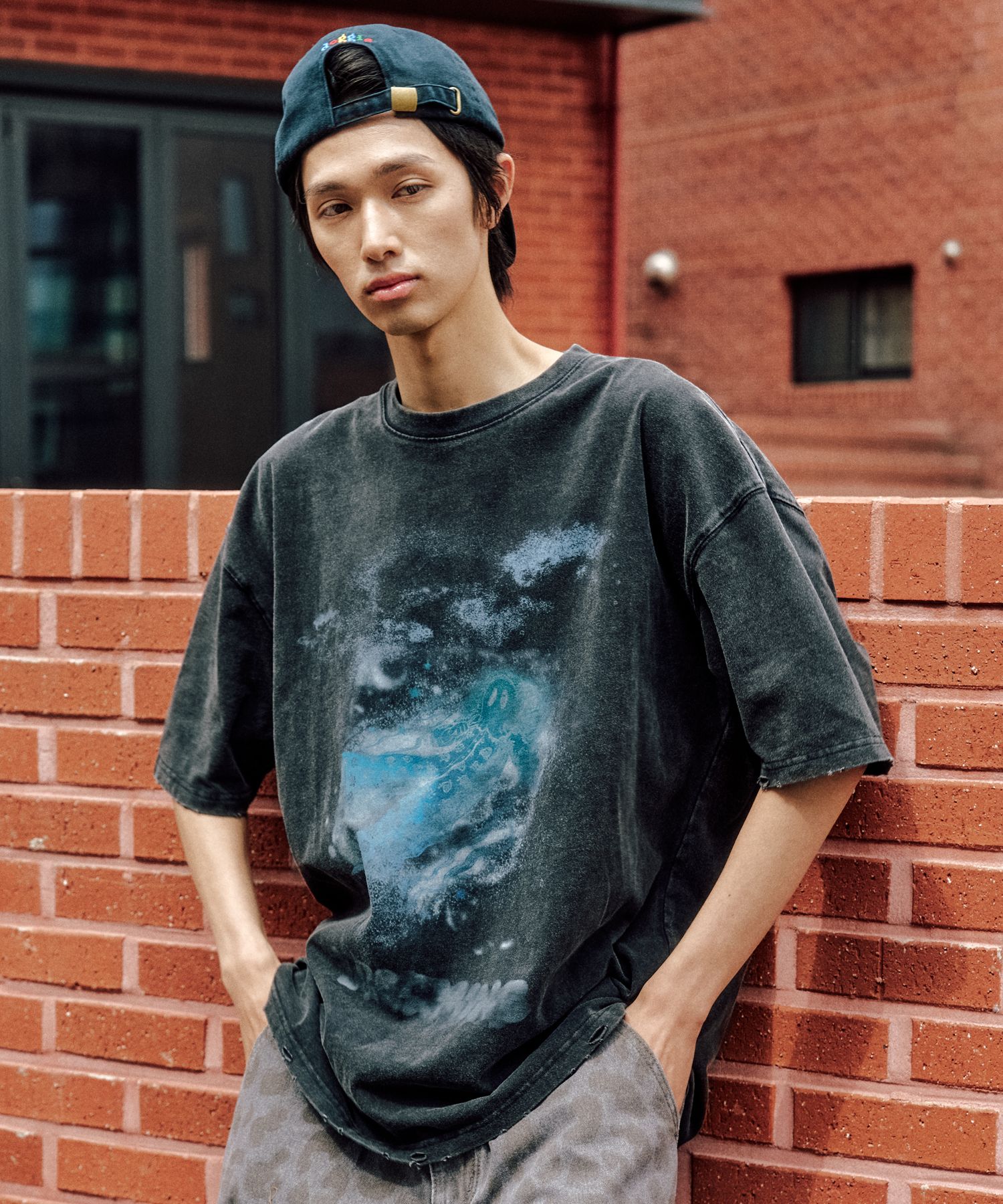 [XTONZ] XTT132 Lucid Vintage Washing T-Shirt /追跡付 MUSINSA公式 | XTONZ XTT132 Lucid Vintage Washing T-Shirt (BLACK)