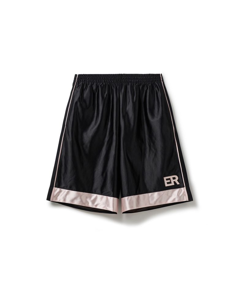 [UN] Applique Basketball Pants Black