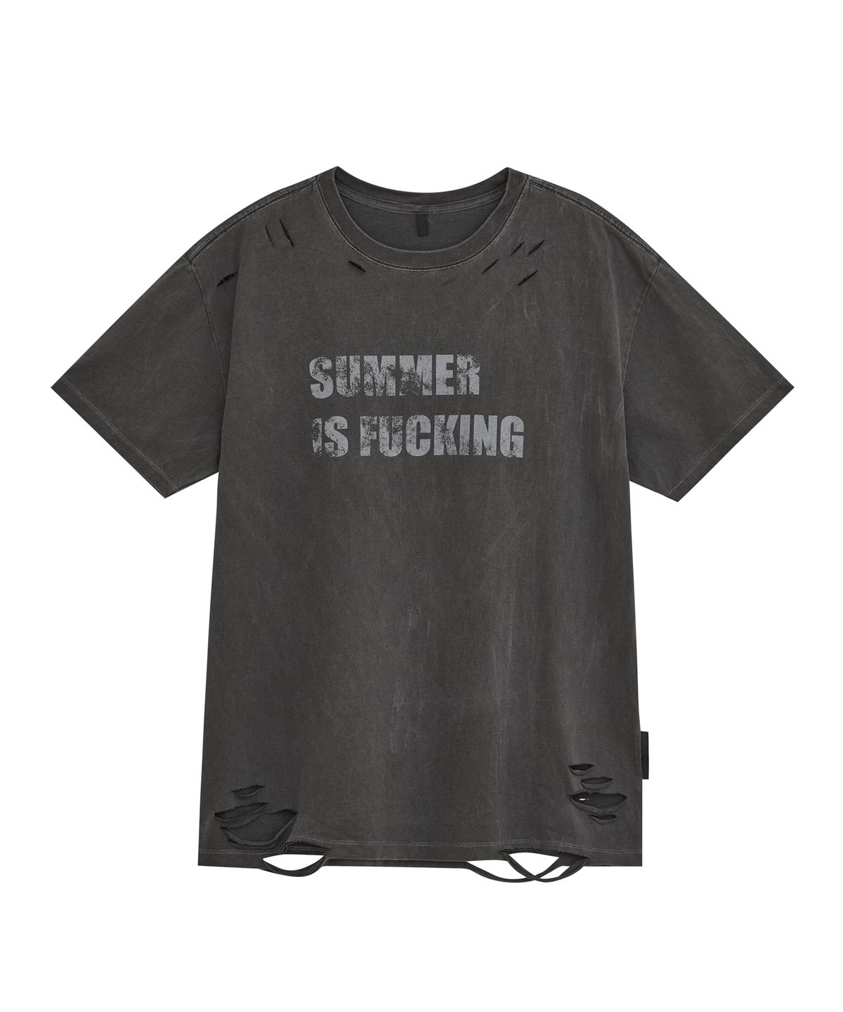 데프가먼츠(DEFGARMENTS) PIG SUMMER T-SHIRTS [CHARCOAL]
