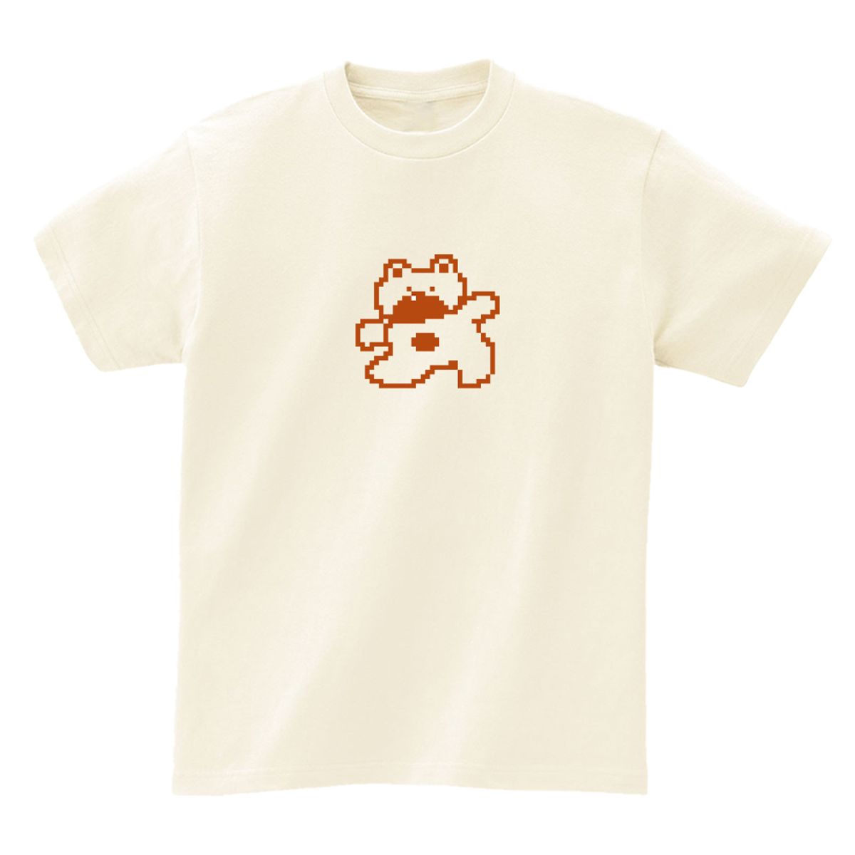 어썸어스(AWESOMEUS) Pixel Brown Bear T-SHIRTS_4COLOR