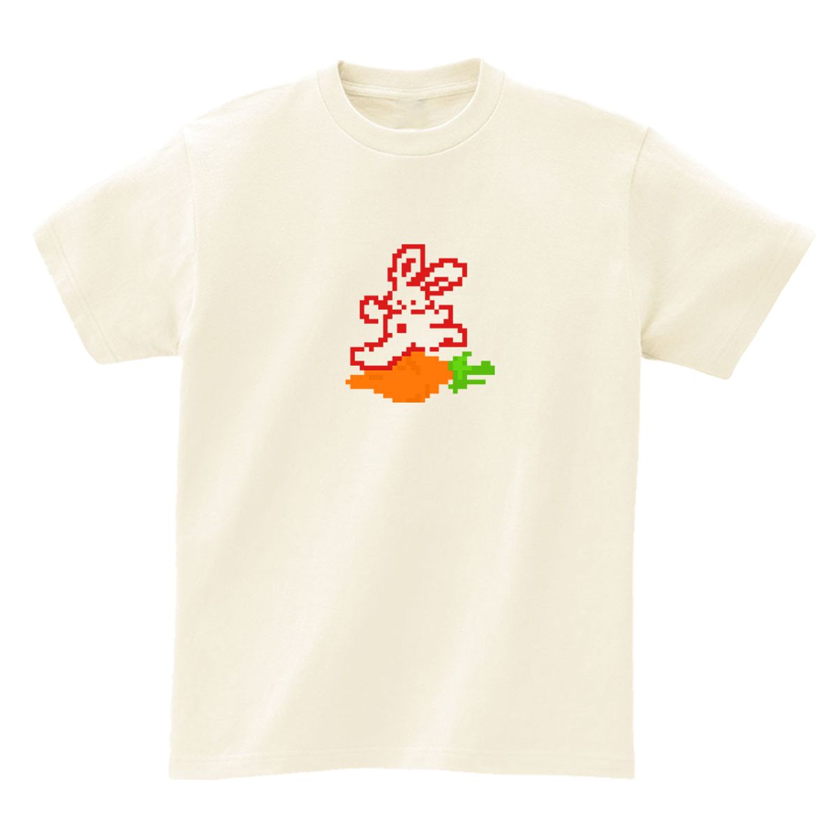 어썸어스(AWESOMEUS) Pixel Carrot and Rabbit T-SHIRTS_4COLOR