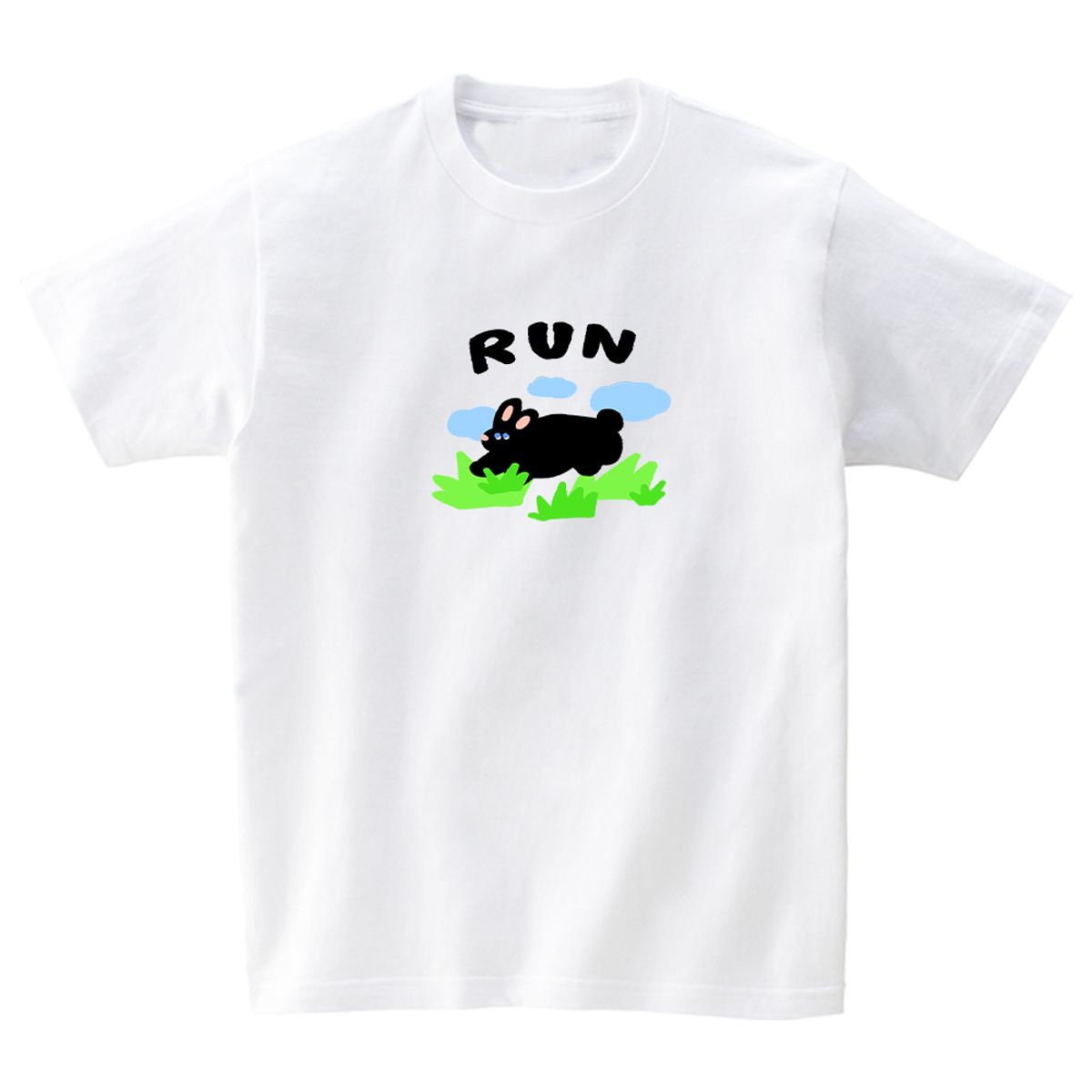 어썸어스(AWESOMEUS) BLACK RABBIT T-SHIRTS_4COLOR