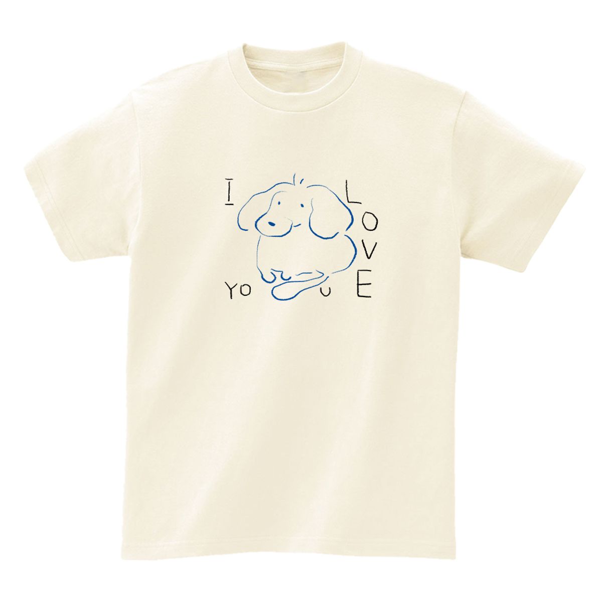 어썸어스(AWESOMEUS) I love dachshund T-SHIRTS_4COLOR