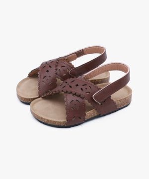 플로럴 패턴 아동 샌들