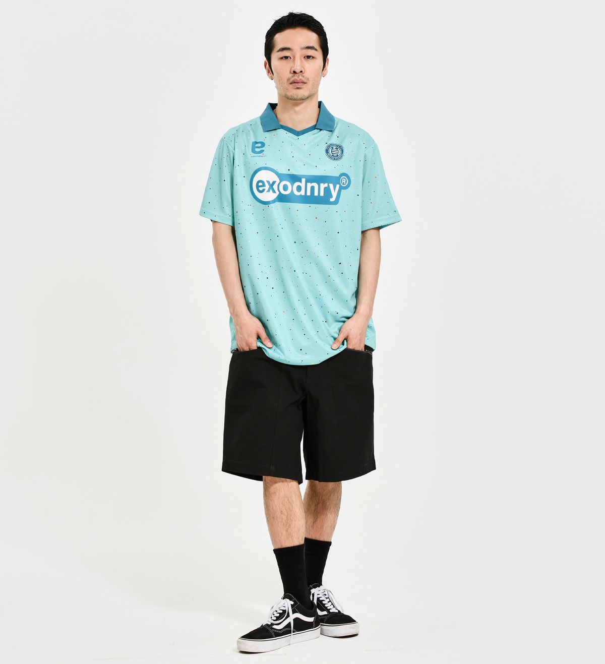 엑스트라오디너리(EXTRAORDINARY) COATING CANVAS SHORTS BLACK