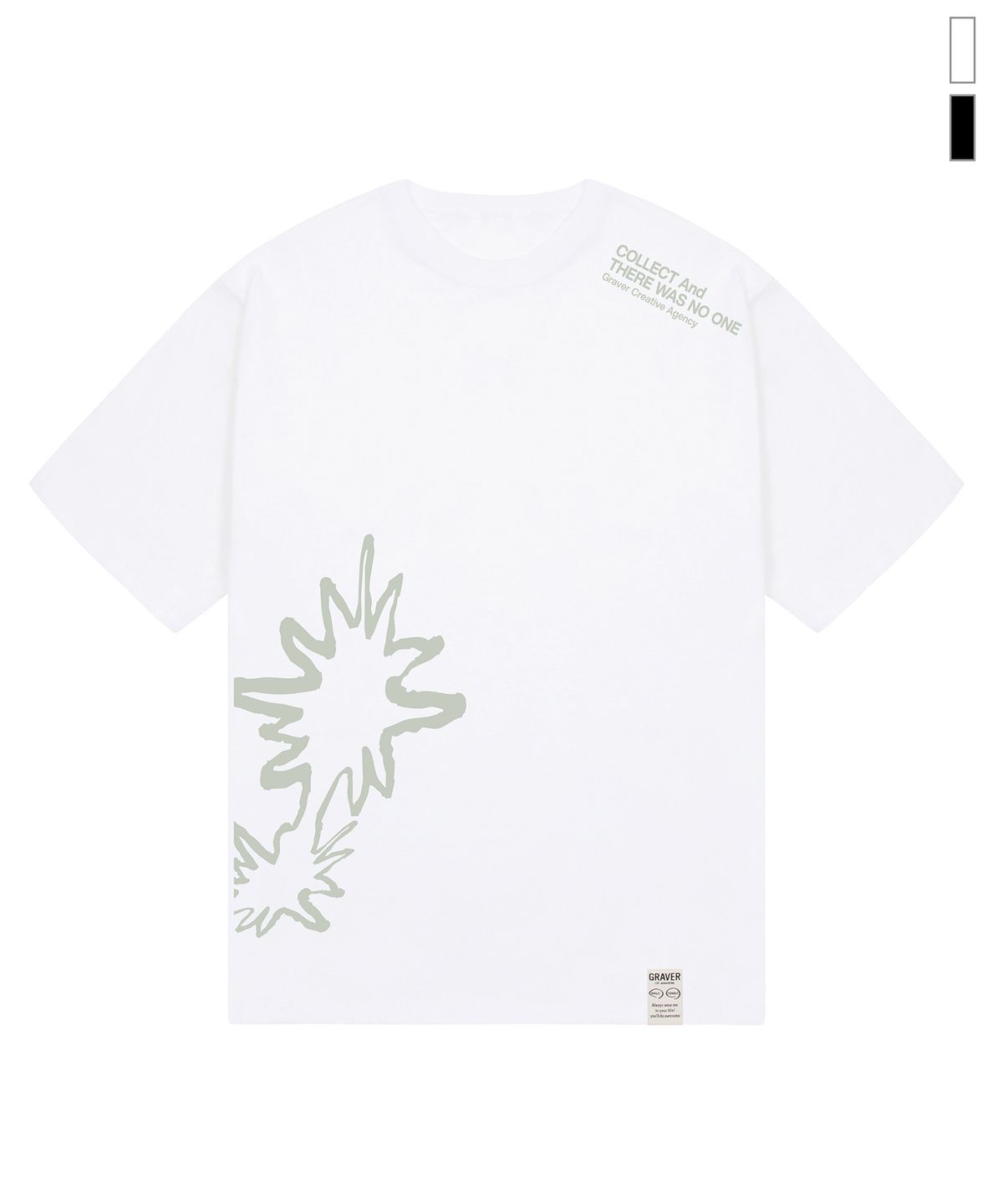 그레이버(GRAVER) [UNISEX]FLAME 반팔티_2color