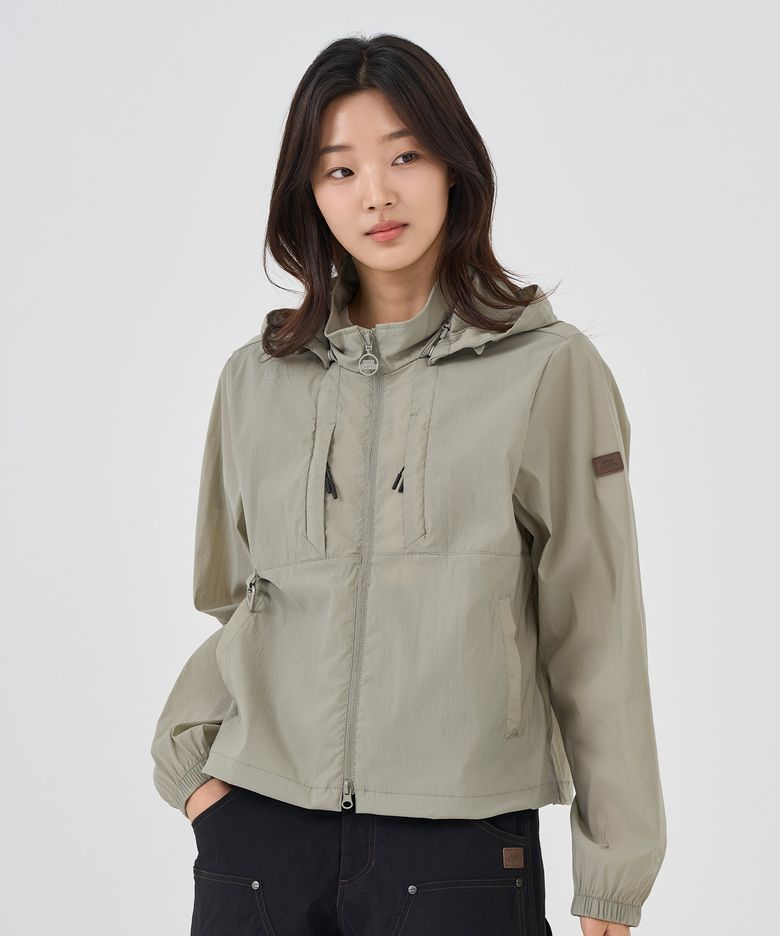 W 카라비너 유틸리티 자켓_Olive