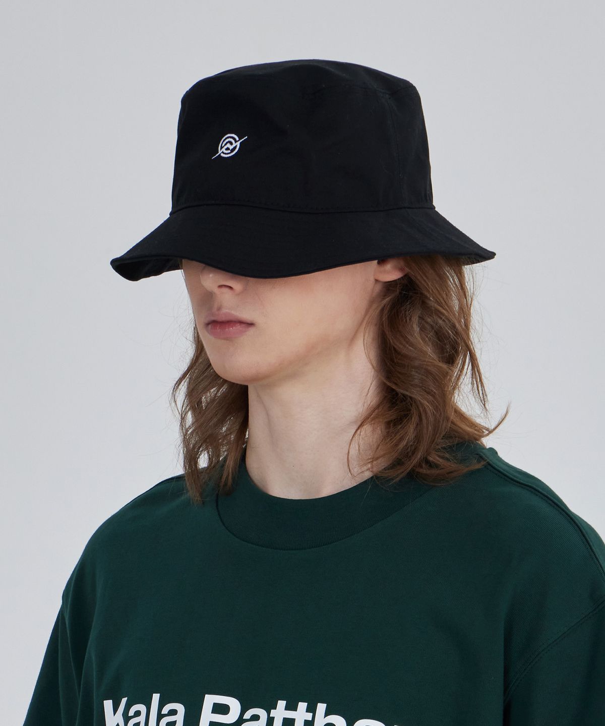 칼라파타르(KALAPATTHAR) Oversized Cotton Bucket Hat - Black