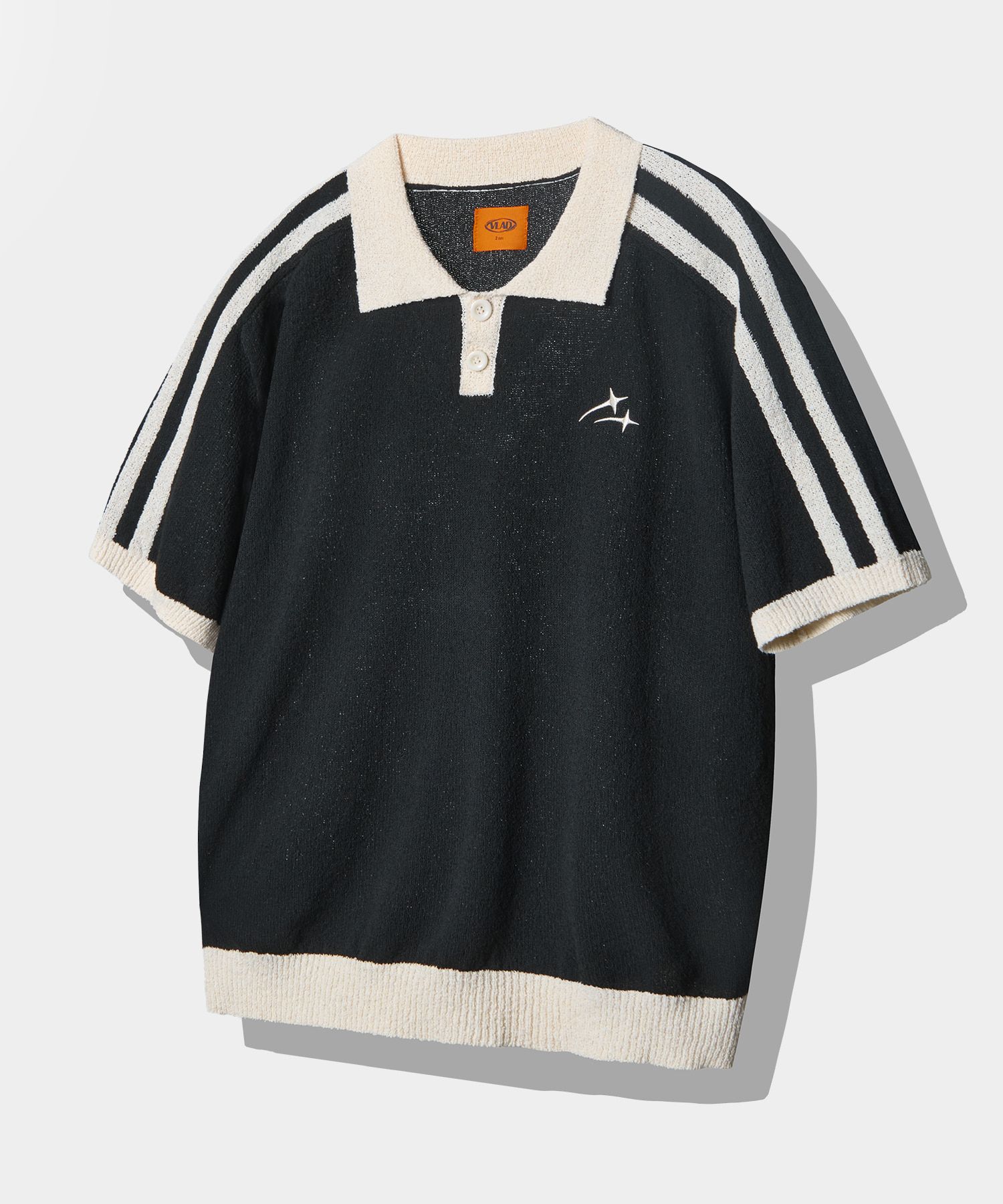 Tシャツ・カットソー DIMITRI BLACK VLAD Vintage Dying Cable Short Sleeve Knit Nav VLAD - 디미트리블랙 (DIMITRIBLACK)