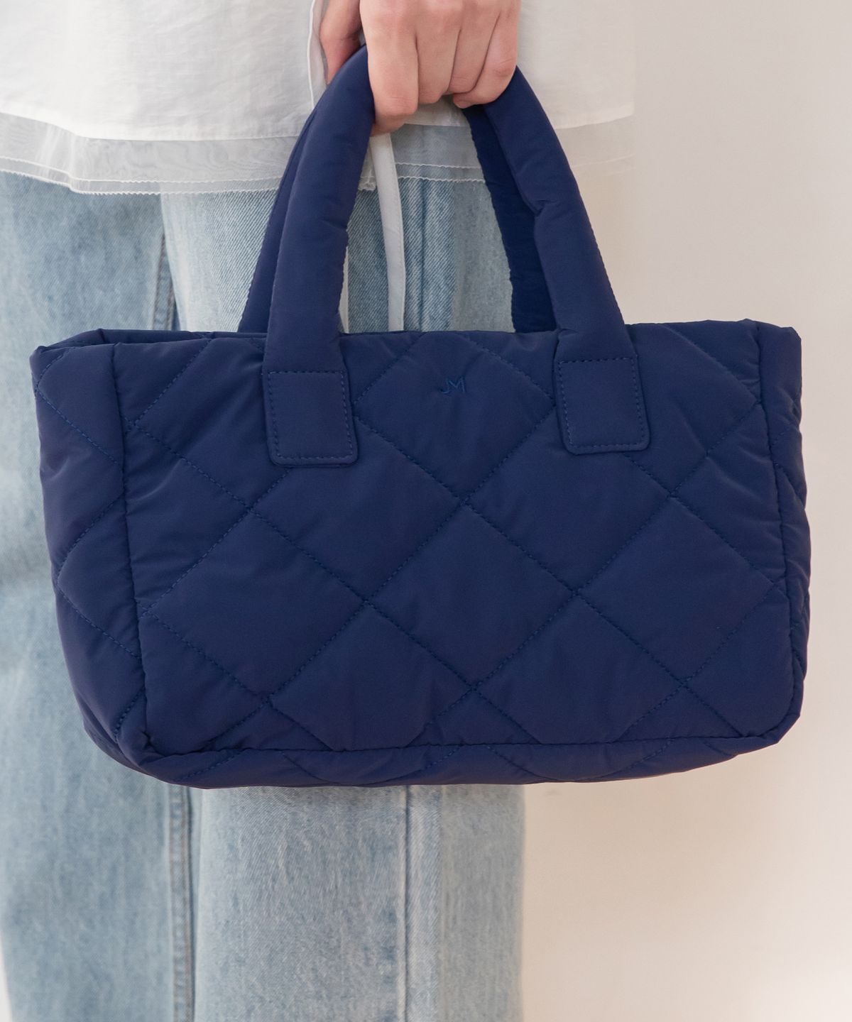 제이마크뉴욕(JMARKNEWYORK) ELLA padded tote bag - Navy
