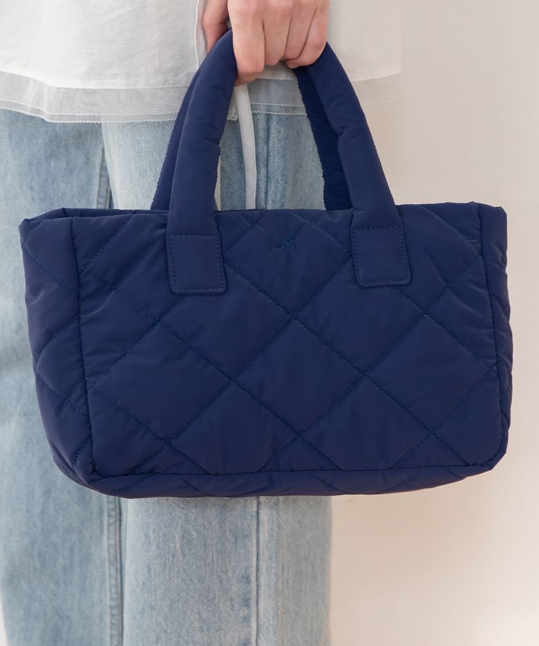 ELLA padded tote bag - Navy