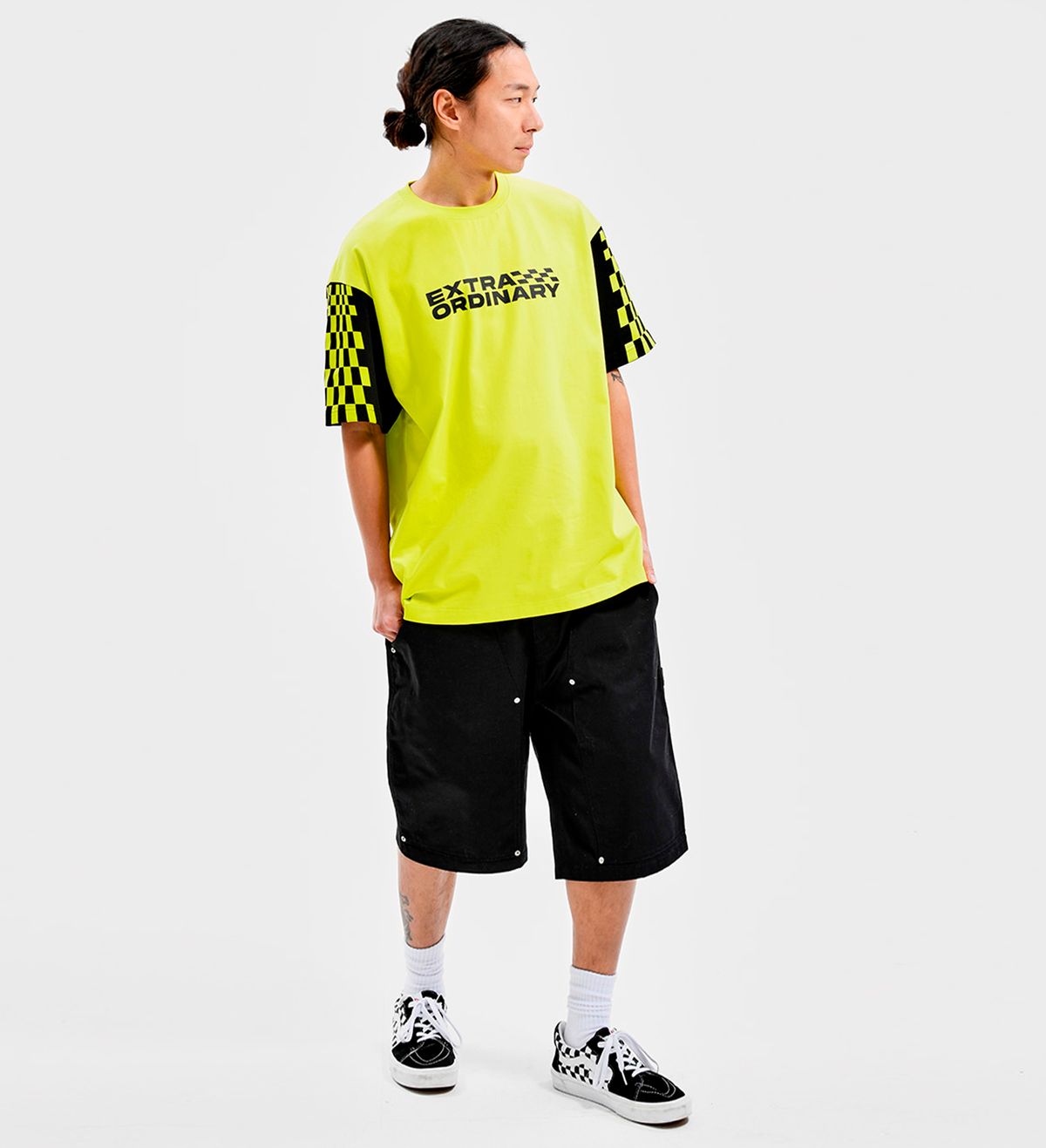 엑스트라오디너리(EXTRAORDINARY) RACING LOGO TEE LIME