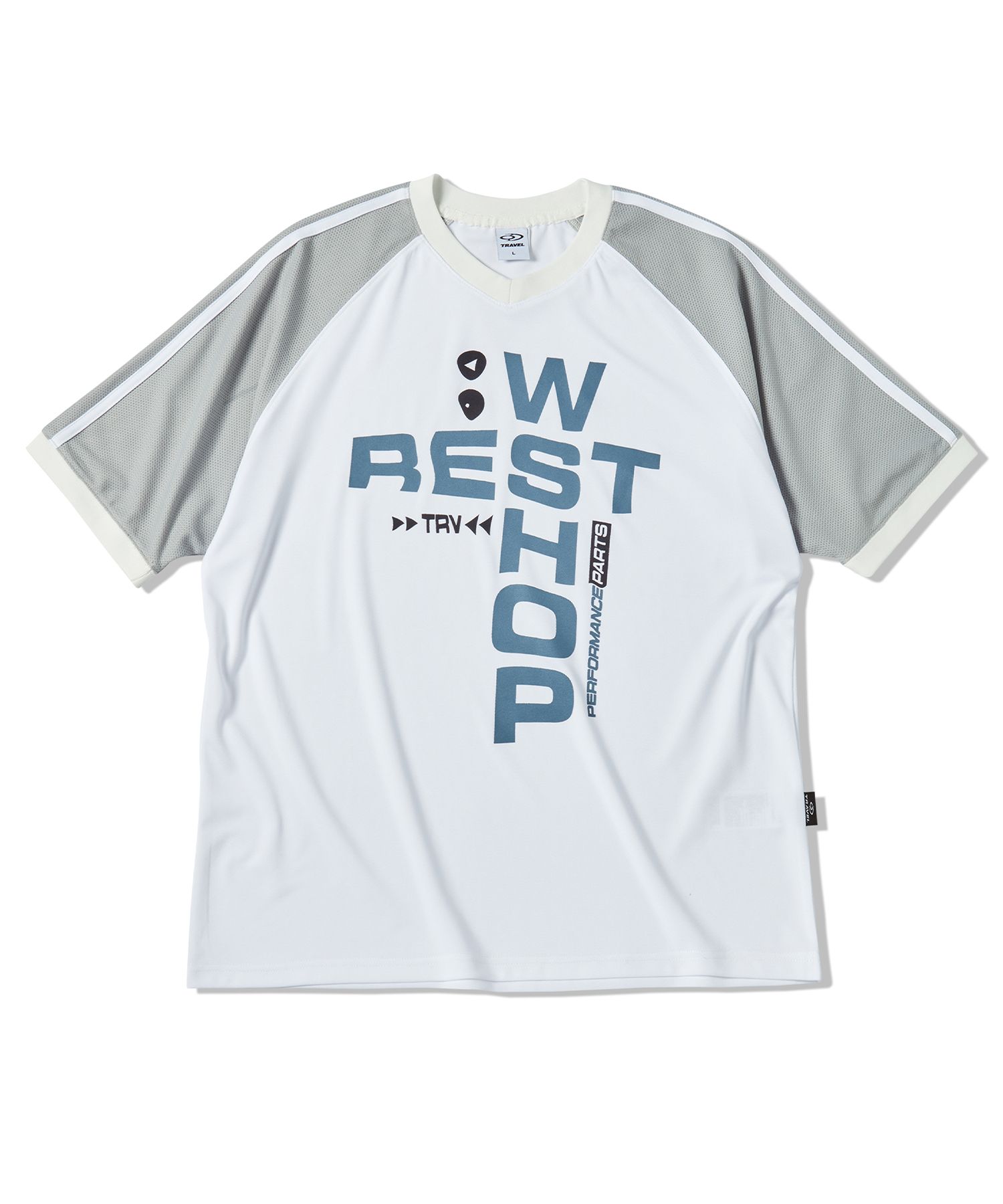 ★TRAVEL★ Rest Mesh Jersey Short Sleeve Tee White CMF Outdoor Garment - Quick Dry Mesh Short Sleeve T-shirt
