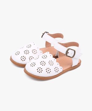 플라워 스탬프 여아 샌들