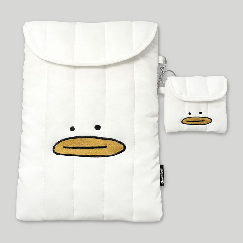 Kim Bba Duck ipad pouch- 크림 김빠덕 아이패드 노트북 파우치 13인치