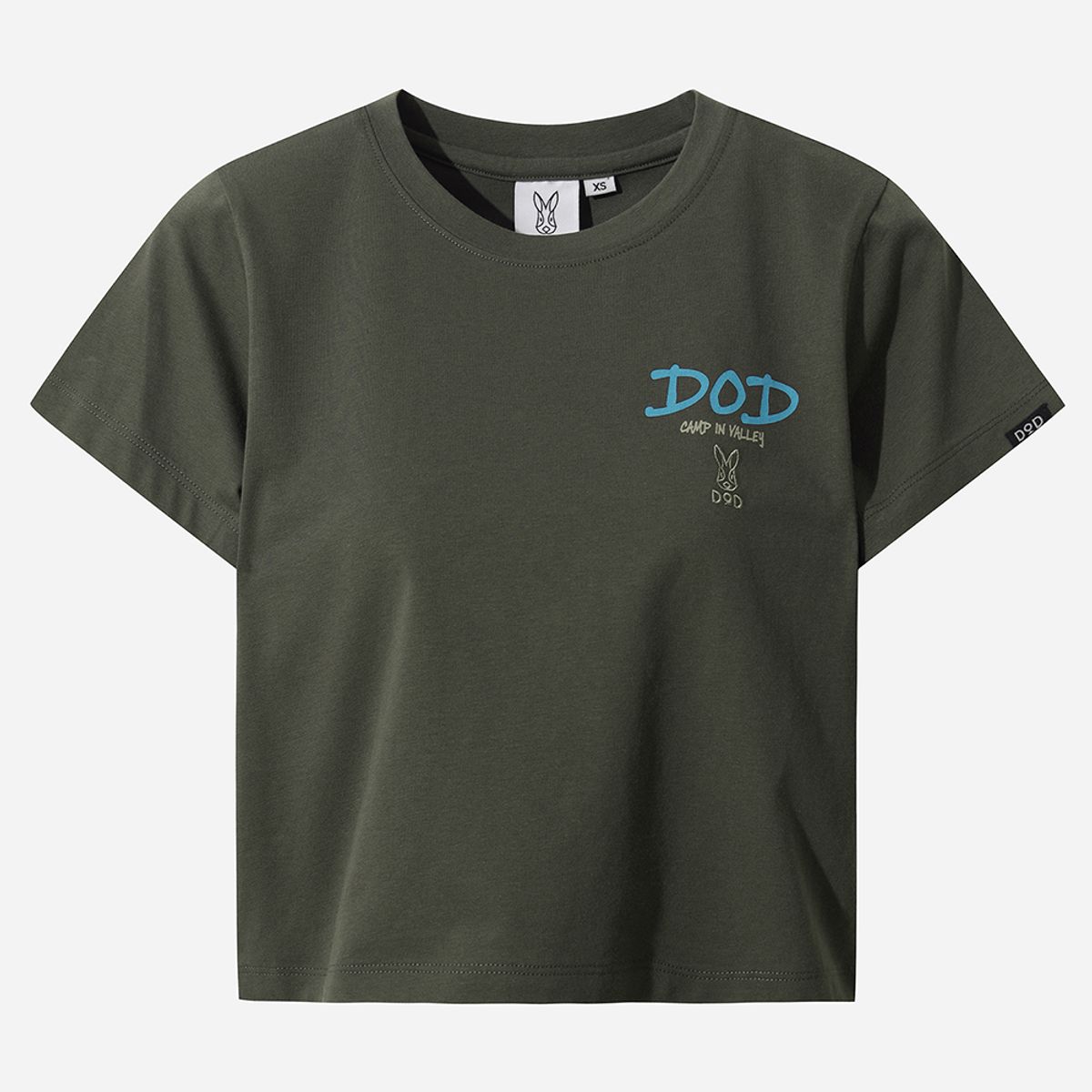 디오디(DOD) 소로나 백그래픽 반팔 티셔츠 여자(D.CHARCOAL GREY)