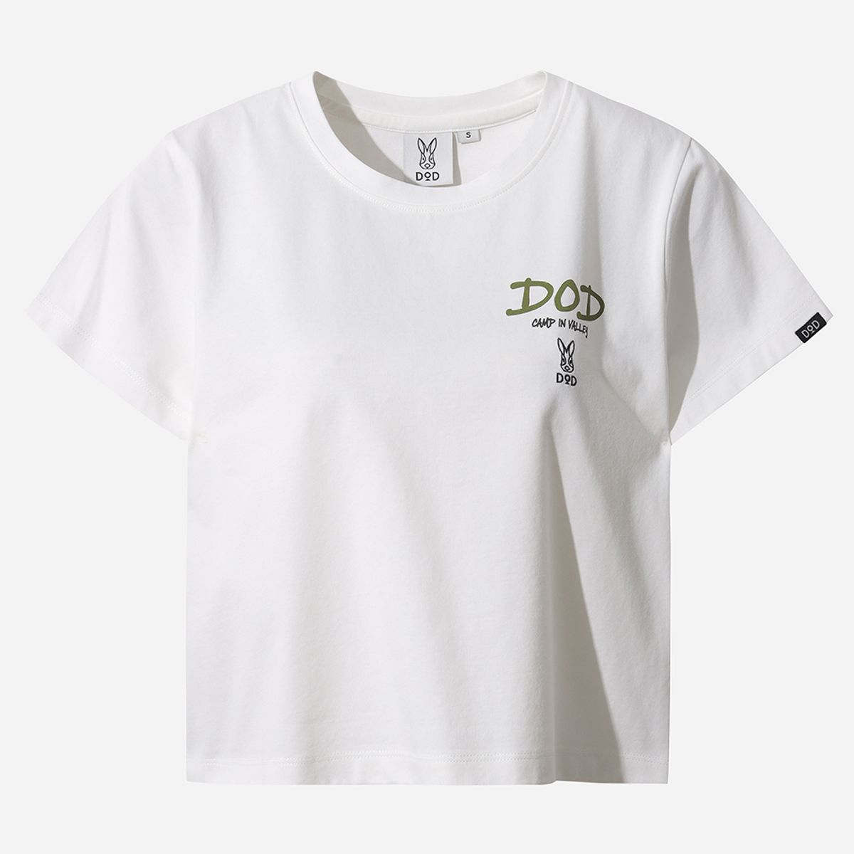 디오디(DOD) 소로나 백그래픽 반팔 티셔츠 여자(OFF WHITE 2)
