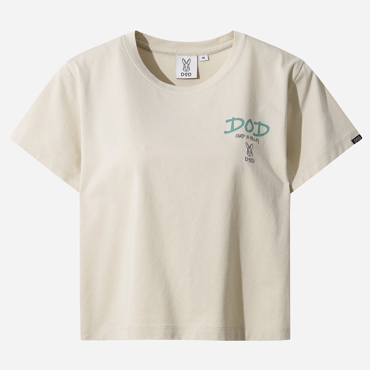 디오디(DOD) 소로나 백그래픽 반팔 티셔츠 여자(L.BEIGE)
