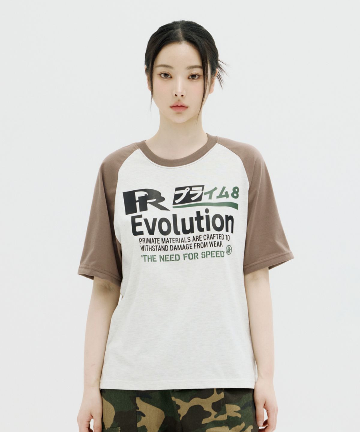프라임에이트(PRIMATE) EVOLUTION 오버핏 래글런 반팔티셔츠 5 COLORS