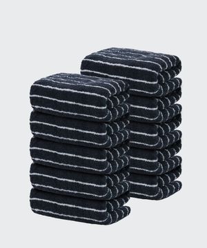 40수 200g 호텔 수건 10팩 [다크네이비 스트라이프]