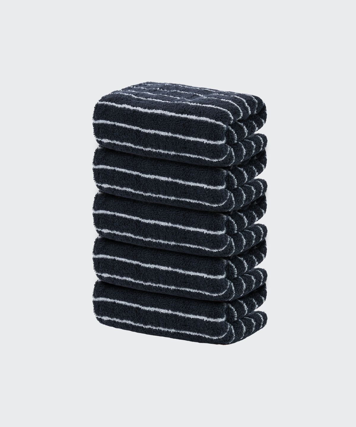 무신사 스탠다드 홈 & 프로덕트(MUSINSA STANDARD HOME & PRODUCTS) 40수 200g 호텔 수건 5팩 [다크네이비 스트라이프]