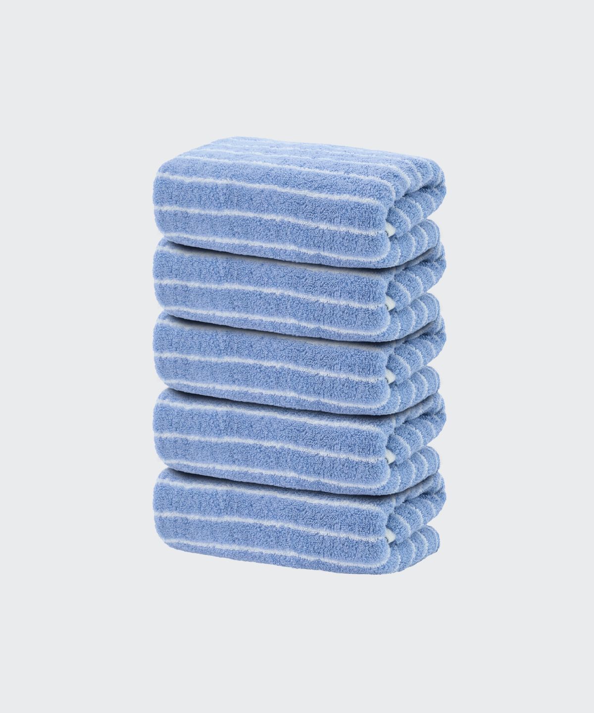 무신사 스탠다드 홈 & 프로덕트(MUSINSA STANDARD HOME & PRODUCTS) 40수 200g 호텔 수건 5팩 [블루 스트라이프]