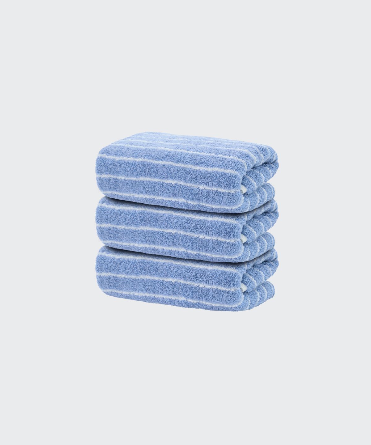 무신사 스탠다드 홈 & 프로덕트(MUSINSA STANDARD HOME & PRODUCTS) 40수 200g 호텔 수건 3팩 [블루 스트라이프]