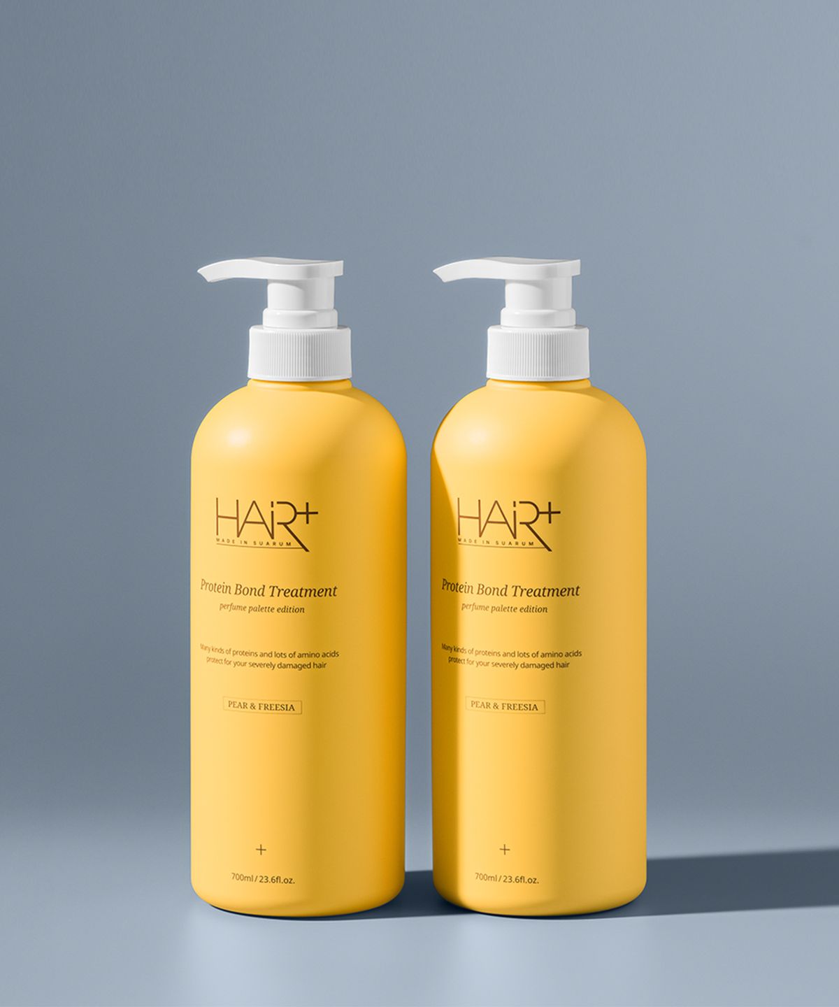헤어플러스(HAIRPLUS) [2PACK] 단백질 본드 페어 앤 프리지아 퍼퓸 트리트먼트 700ml+700ml